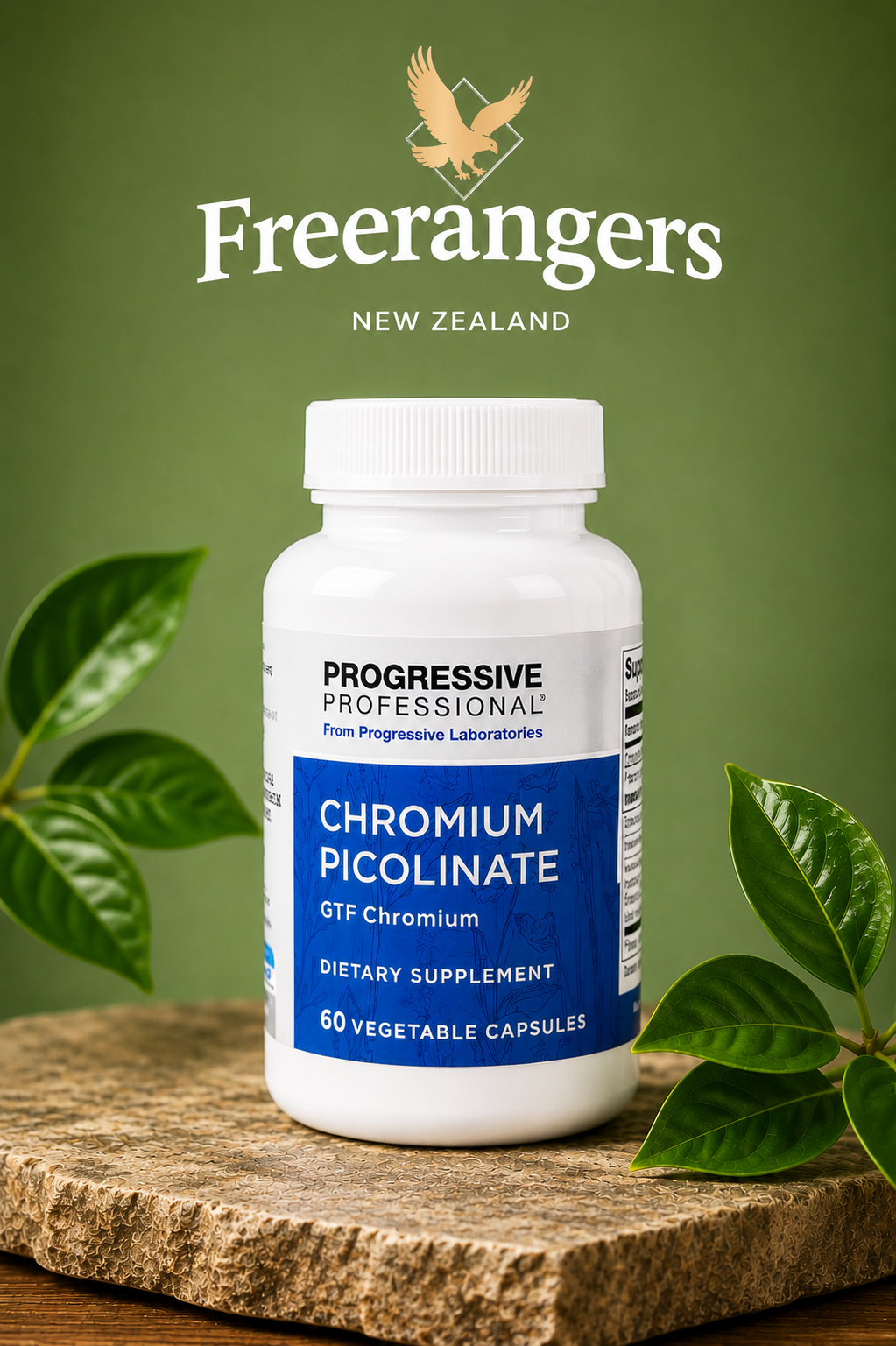 Progressive Professional Chromium Picolinate Glucose Metabolism Support - 60 Capsules