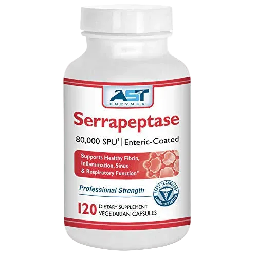 Serrapeptase Systemic Enzyme & Circulation Support - 120 Capsules