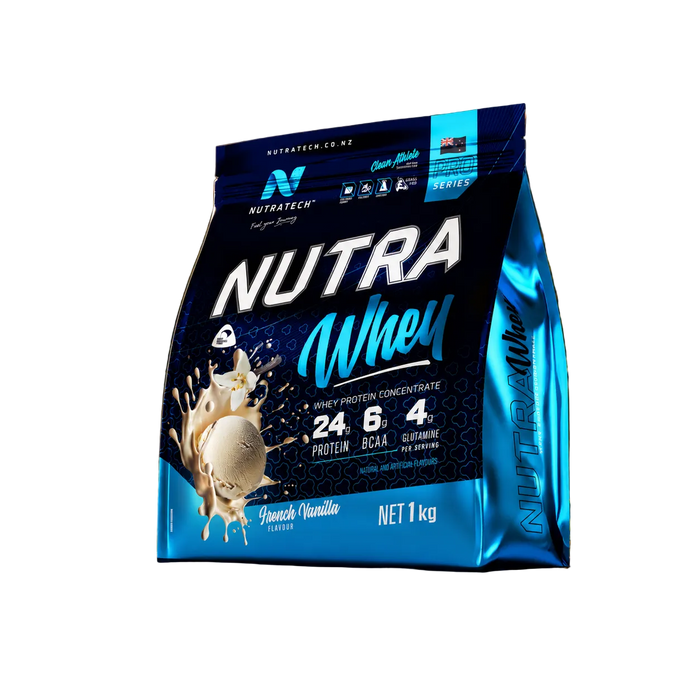 Whey Protein Powder Muscle & Recovery Support - Chocolate, Vanilla & Natural - 1kg