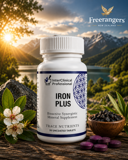InterClinical Professional Iron Plus + Active Folate Blood & Energy Support - 30 Tablets