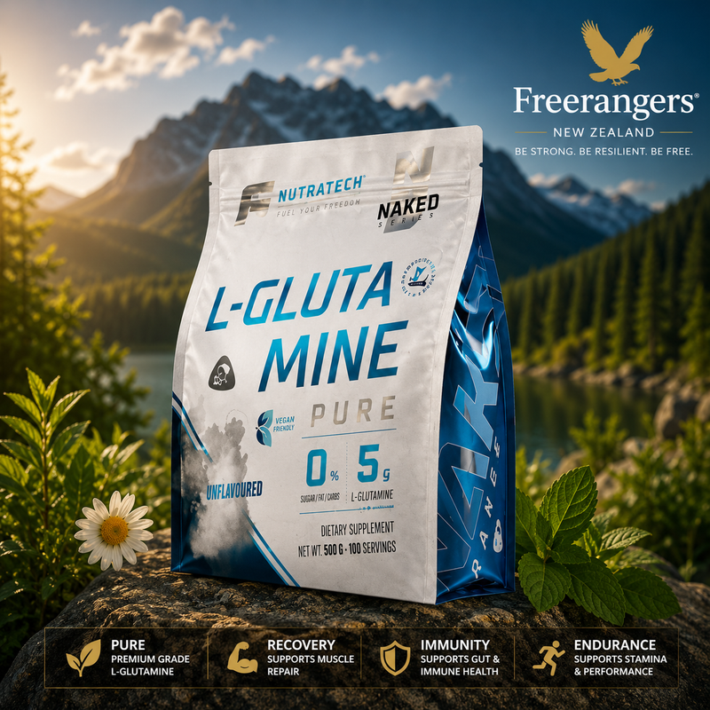 NutraTech Pure L-Glutamine Powder Gut, Muscle & Recovery Support - 500g