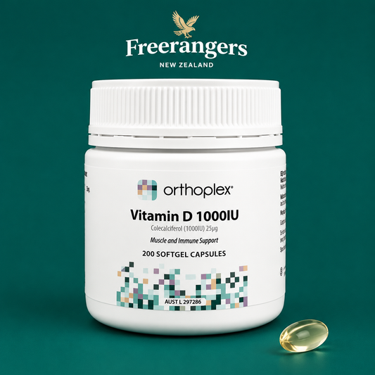 Orthoplex White Vitamin D 1000IU Bone & Immune Support - 200 Soft Gel Capsules