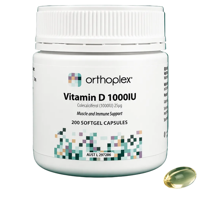 Vitamin D 1000IU Bone & Immune Support - 200 Softgels