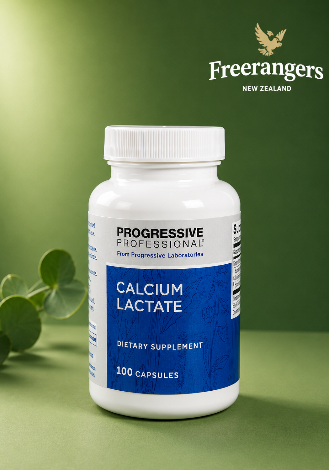 Progressive Professional Calcium Lactate Bone & Mineral Support - 100 Capsules