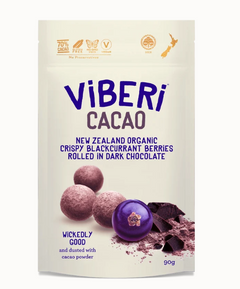CACAO 70% Organic Dark Chocolate Rolled Blackcurrants 90gm