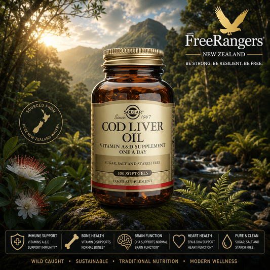 Solgar Cod Liver Oil Omega-3, Vitamin A & D Support - 100 Capsules
