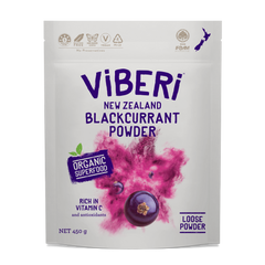 Organic Blackcurrant Powder 450g (Loose Powder)
