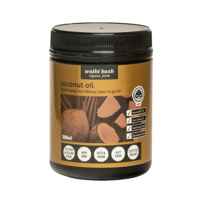 Waihi Bush Coconut Oil - Organic Extra Virgin 500 grams