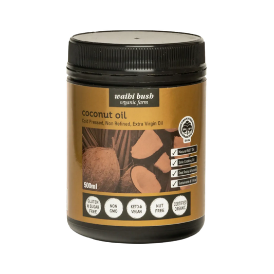 Waihi Bush Coconut Oil - Organic Extra Virgin 500 grams
