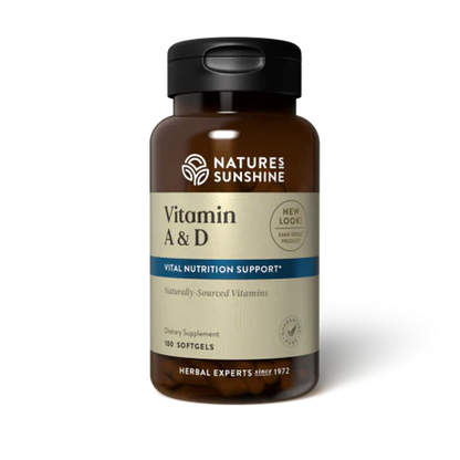 Nature’s Sunshine Vitamins A & D Immune, Bone & Eye Support - 100 Softgels