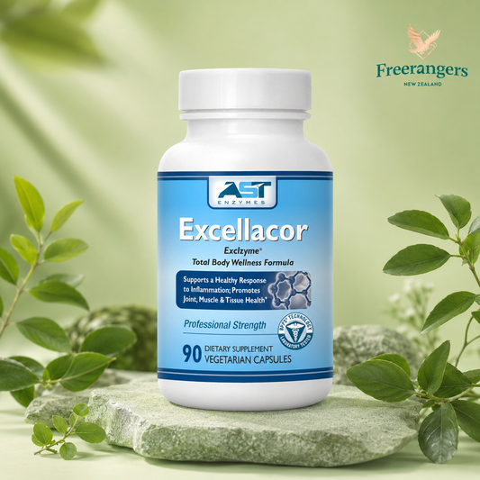 AST Enzymes Excellacor Exclzyme Digestive Enzyme Support - 90 Capsules