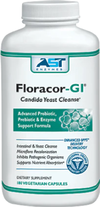 AST Enzymes Floracor-GI Probiotic & Digestive Support - 180 Capsules