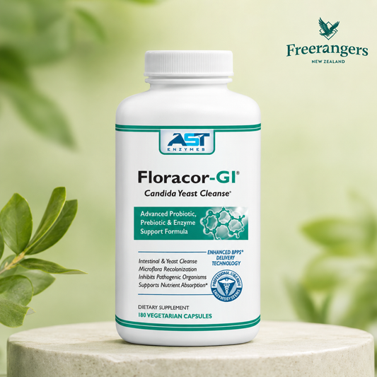 AST Enzymes Floracor-GI Probiotic & Digestive Support - 180 Capsules