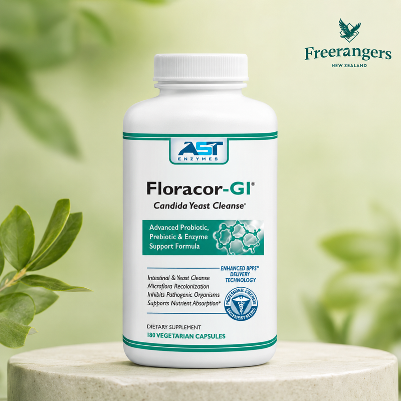 AST Enzymes Floracor-GI Probiotic & Digestive Support - 180 Capsules