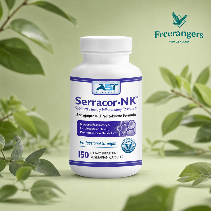 AST Enzymes Serracor-NK Systemic Enzyme & Circulation Support - 150 Capsules