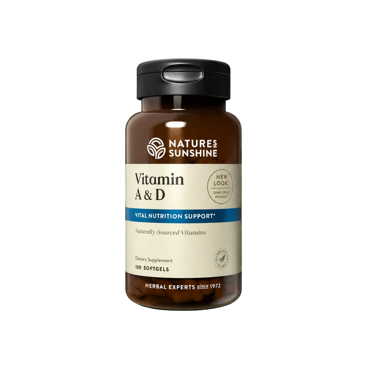 Vitamins A & D Immune, Bone & Eye Support - 100 Softgels