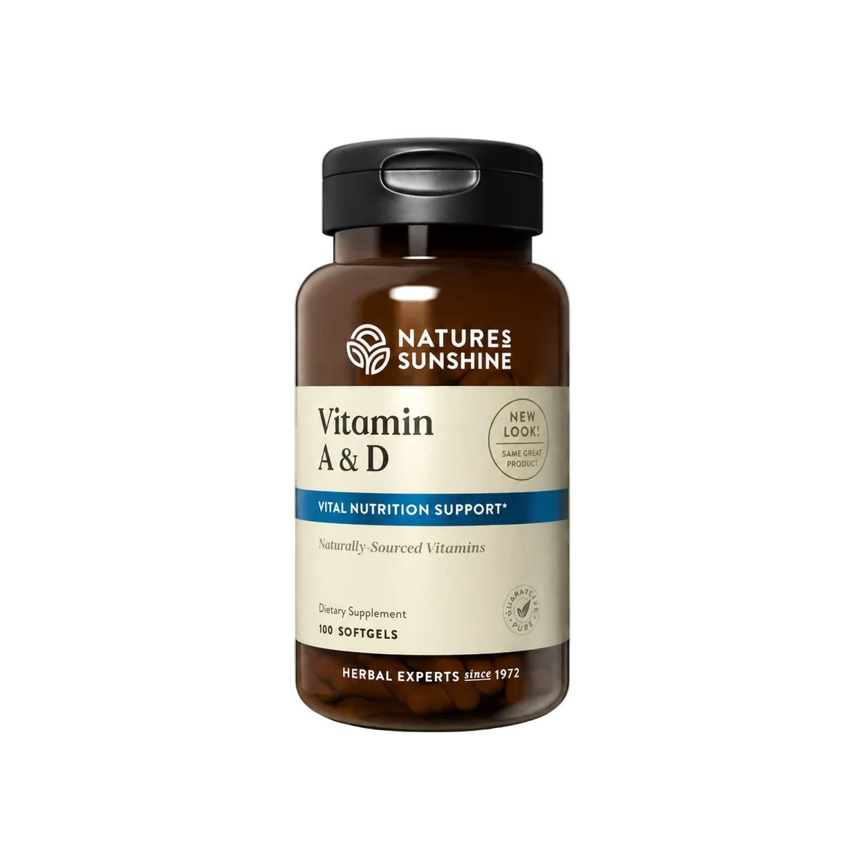 Vitamins A & D Immune, Bone & Eye Support - 100 Softgels