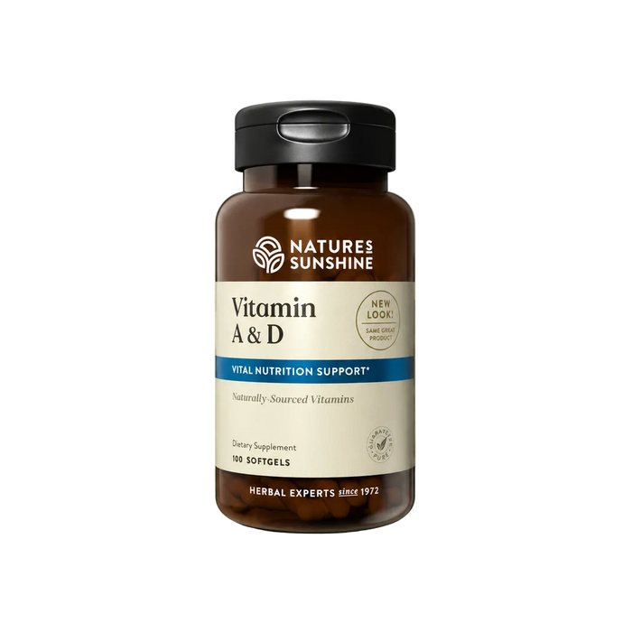 Vitamins A & D Immune, Bone & Eye Support - 100 Softgels